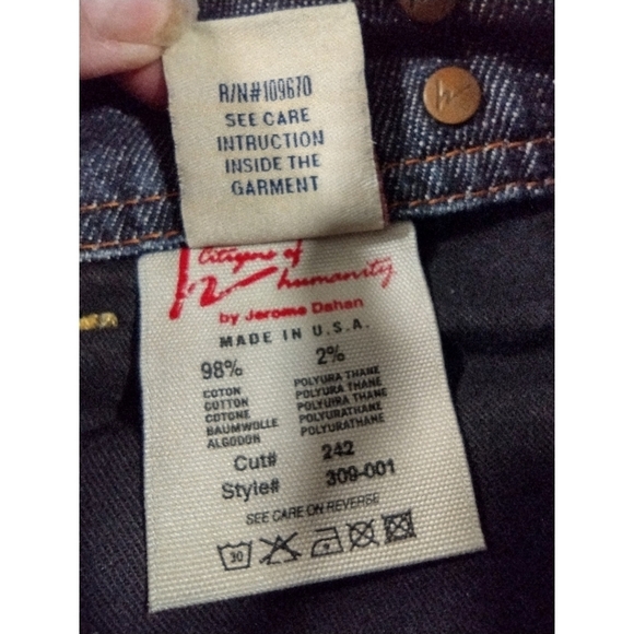 Citizens of Humanity distressed denim skirt - Picture 9 of 15